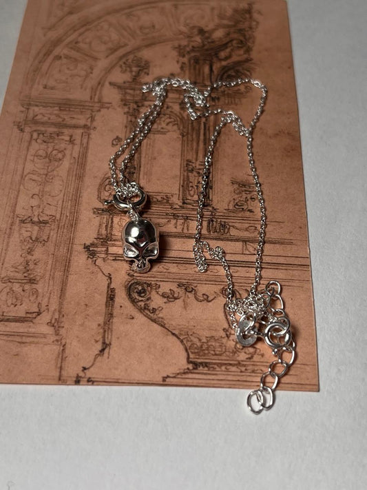 Skull 925 Sterling Silver Necklace