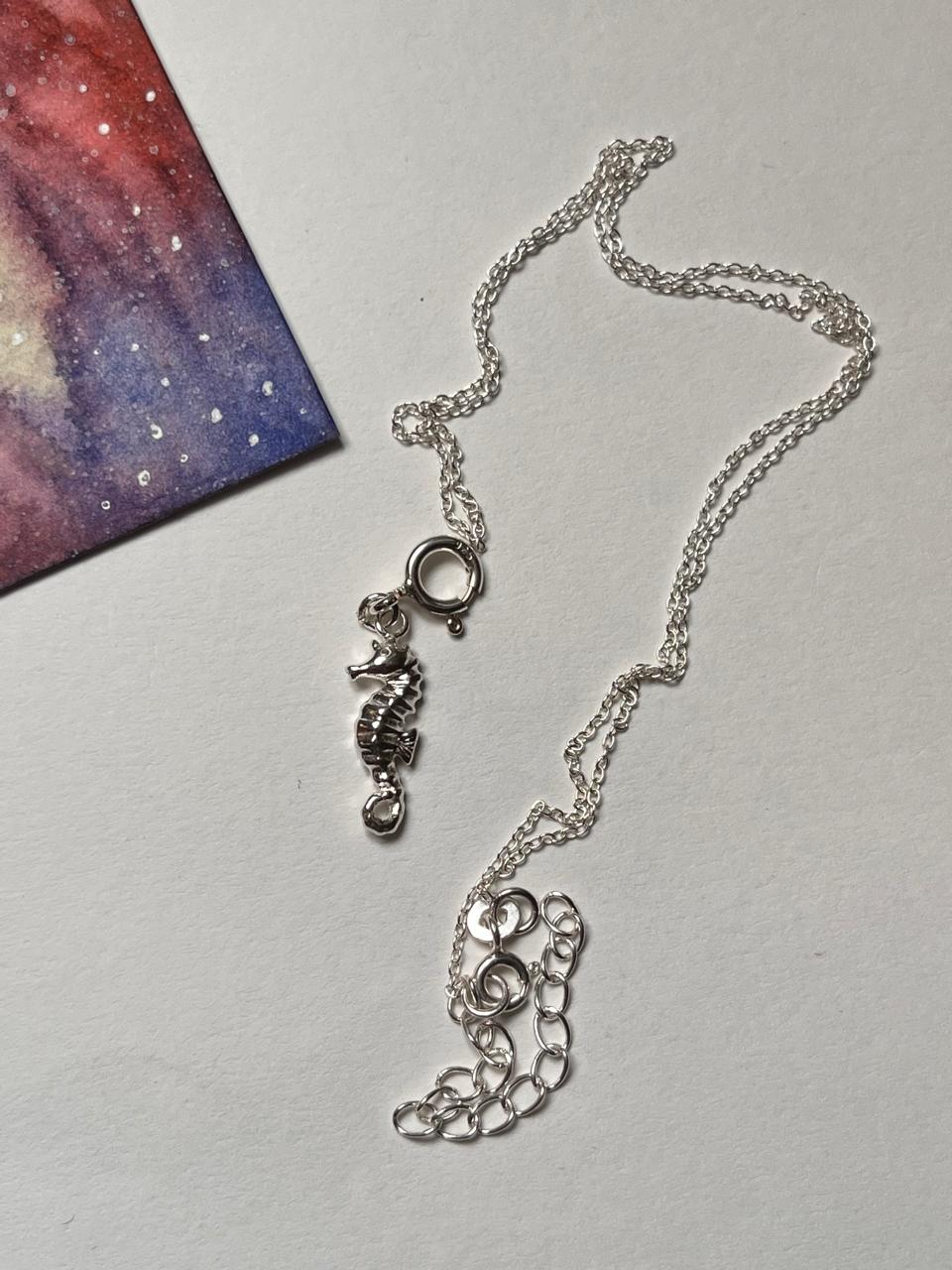 Sea Horse 925 Sterling Silver Necklace