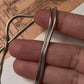 Bold unisex snake pattern silver necklace  