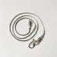 Vintage style snake design silver chain