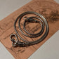 Unisex jewelry antique snake silver chain