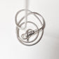 Handcrafted antique finish sterling silver chain  