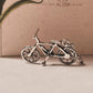 Cute bicycle 3D 925 Sterling Silver Pendant /Charm