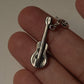 Guitar 925 Sterling Silver Pendant /Charm