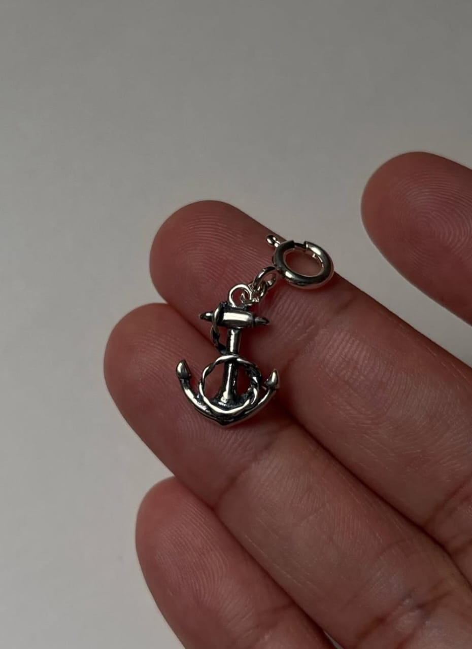 Small Anchor 925 Sterling Silver Pendant /Charm