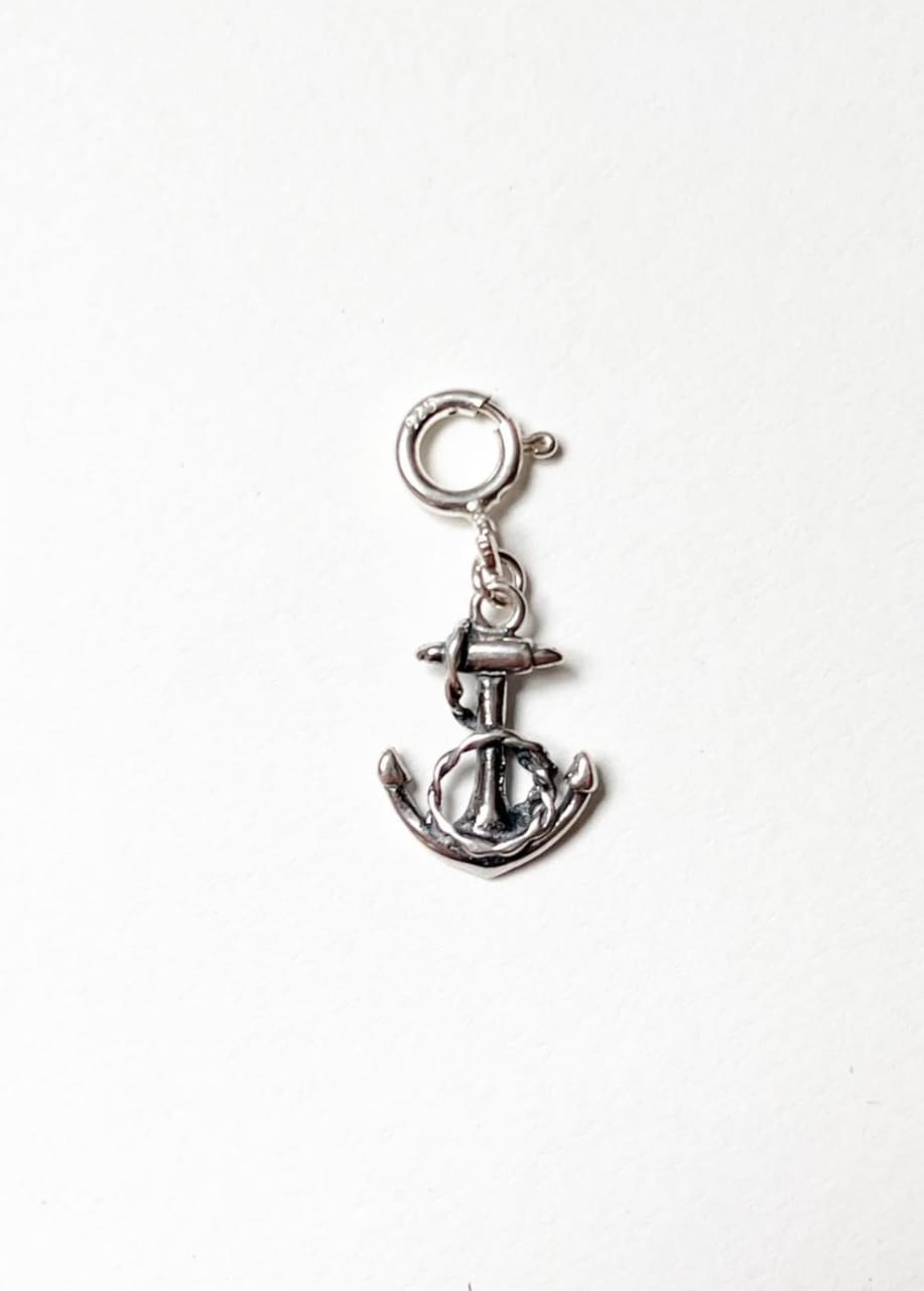 Small Anchor 925 Sterling Silver Pendant /Charm