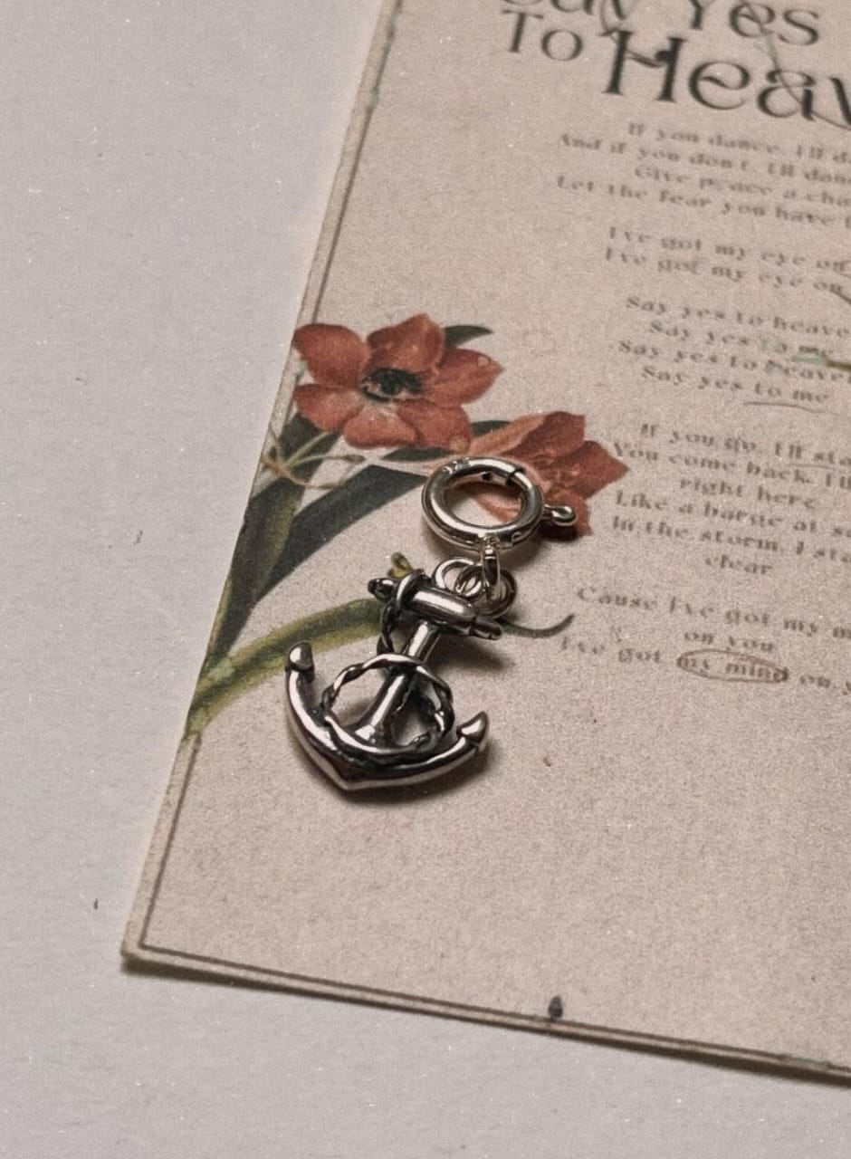 Small Anchor 925 Sterling Silver Pendant /Charm