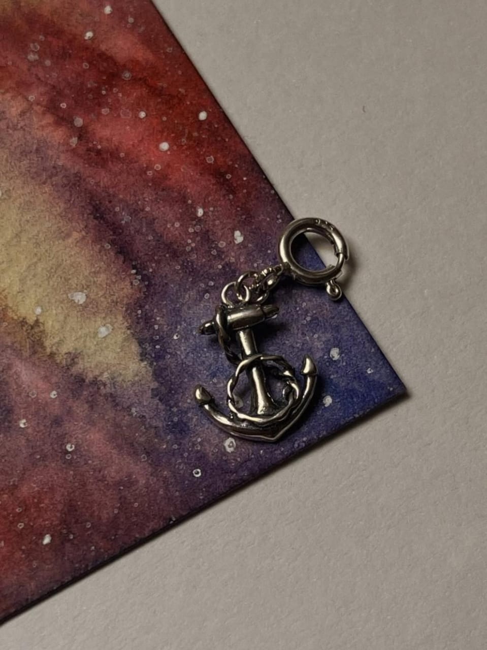 Small Anchor 925 Sterling Silver Pendant /Charm