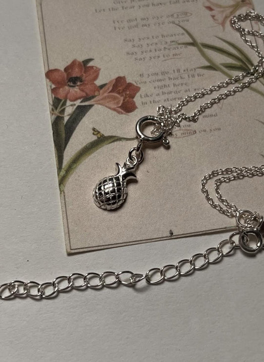Pineapple 925 Sterling Silver Necklace
