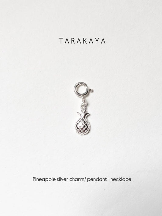 Pineapple 925 Sterling Silver Pendant /Charm