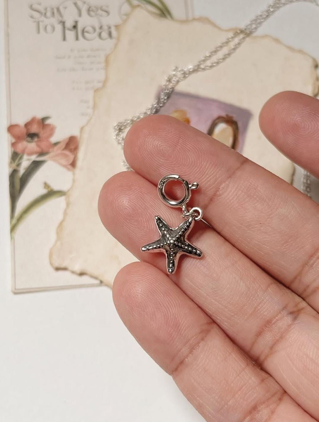 Starfish 925 Sterling Silver Necklace