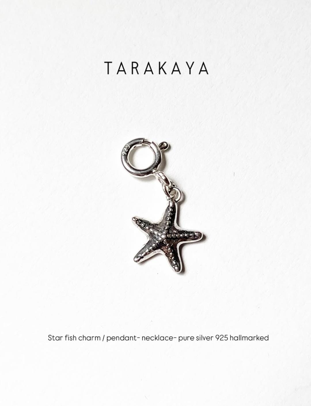 Starfish 925 Sterling Silver Pendant /Charm