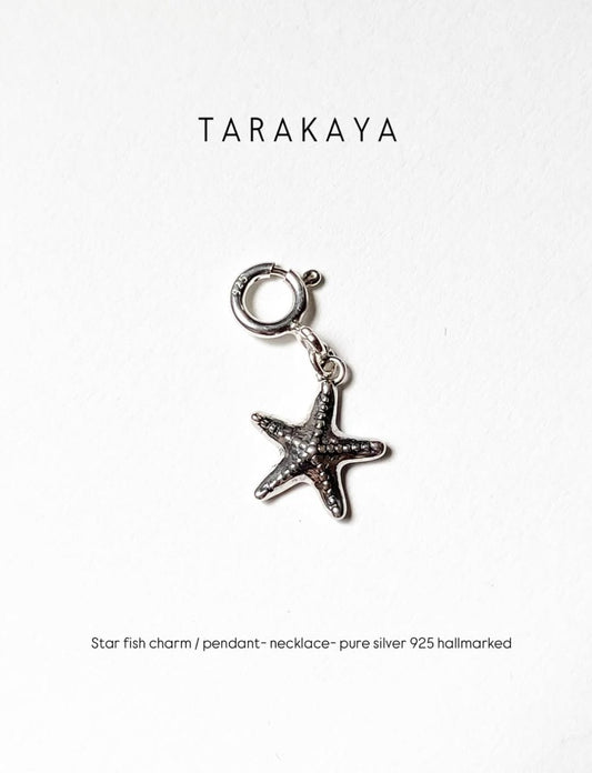 Starfish 925 Sterling Silver Pendant /Charm