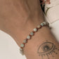 Amazonite & Hessonite Handcrafted Sterling Silver 925 Bracelet
