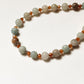 Amazonite & Hessonite Handcrafted Sterling Silver 925 Bracelet