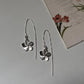 Plumeria Handcrafted Threader/Sui Dhaga 925 Sterling Silver Earrings