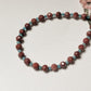 Red Jasper & Apatite Handcrafted Sterling Silver 925 Bracelet