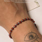 Red Jasper & Apatite Handcrafted Sterling Silver 925 Bracelet
