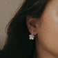 Plumeria Handcrafted Studs 925 Sterling Silver Earrings