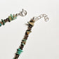 Copper Turquoise & Smokey Quartz Tribal 925 Sterling Silver Boho Choker Necklace