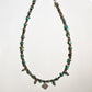 Copper Turquoise & Smokey Quartz Tribal 925 Sterling Silver Boho Choker Necklace