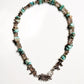 Boho Hathi S Lock Rawa Tribal Natural Turquoise & Smokey Quartz Crystal 925 Sterling Silver Anklet