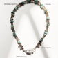 Boho Hathi S Lock Rawa Tribal Natural Turquoise & Smokey Quartz Crystal 925 Sterling Silver Anklet