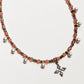 Carnelian & Smokey Quartz Tribal Kolam Ghungroo Choker Handcrafted Sterling Silver 925 Necklace