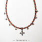 Carnelian & Smokey Quartz Tribal Kolam Ghungroo Choker Handcrafted Sterling Silver 925 Necklace