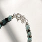 Blue Apatite & Pyrite 925 Sterling Silver Bracelet