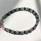 Blue Apatite & Pyrite 925 Sterling Silver Bracelet