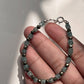 Blue Apatite & Pyrite 925 Sterling Silver Bracelet