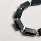 Serpentine & Silver Balls Chunky 925 Sterling Silver Bracelet