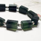Serpentine & Silver Balls Chunky 925 Sterling Silver Bracelet
