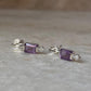 Amethyst Square Studs 925 Sterling Silver Earrings