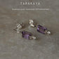 Amethyst Square Studs 925 Sterling Silver Earrings