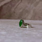 Classic Green Onyx Gemstone Ring in 925 Sterling Silver