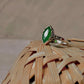 Handmade 925 Sterling Silver Ring with Green Onyx Marquise Stone  