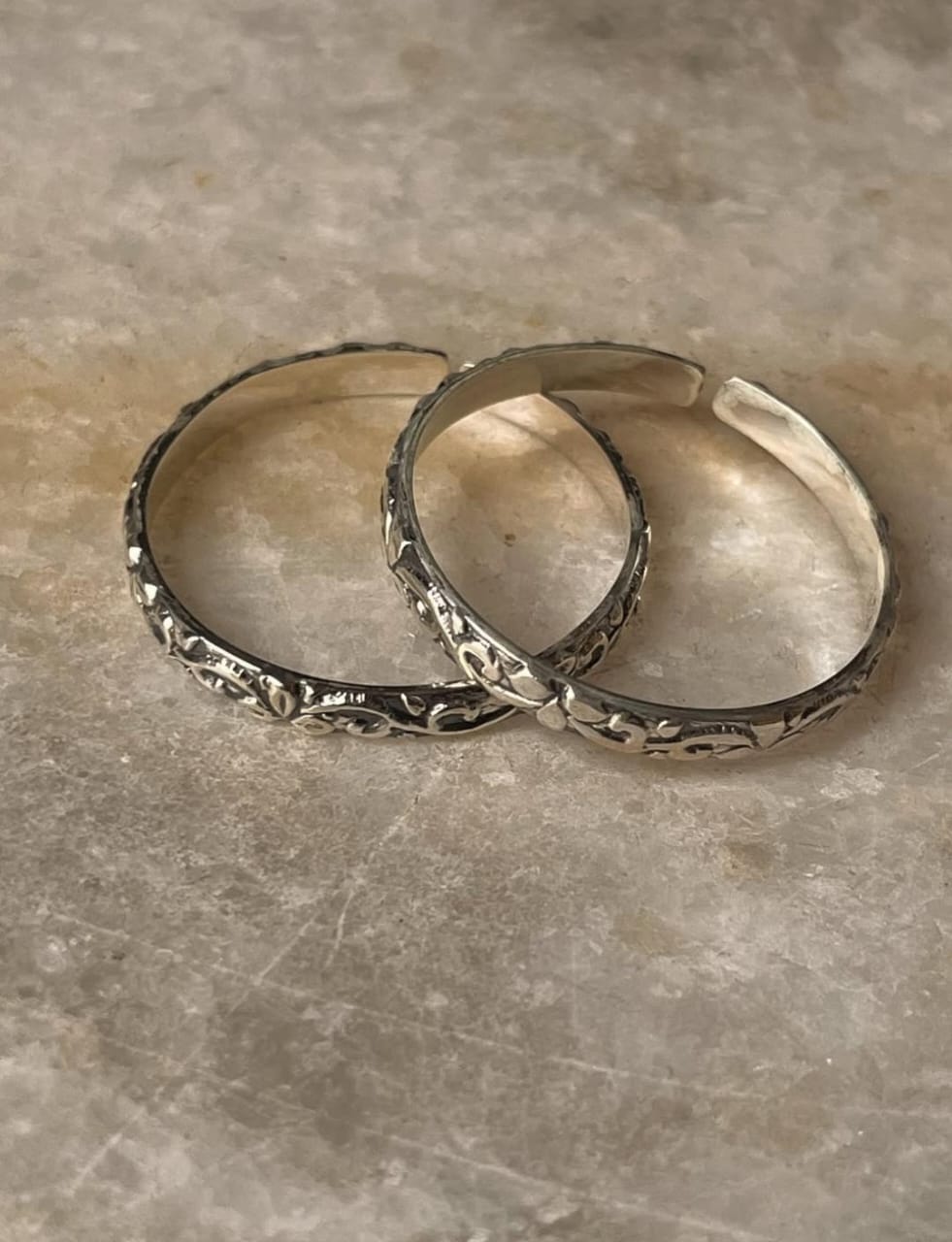 Vintage Motif Thumb 925 Sterling Silver Toe Ring