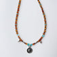 Handcrafted boho choker with gemstone charms