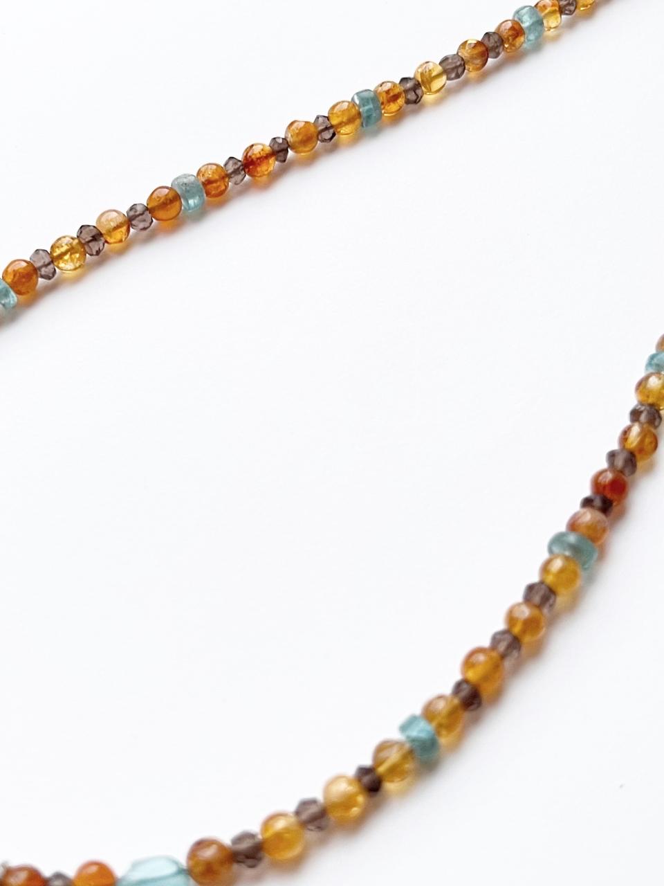 Surya sun charm boho gemstone choker  