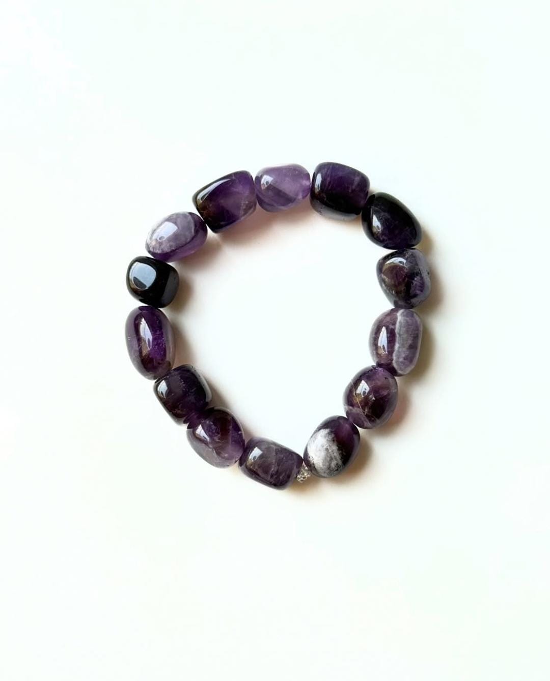 10mm Amethyst Healing Crystal Beaded Bracelet
