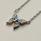  Handcrafted Enamelled Butterfly 925 Silver Necklace