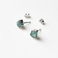 Apatite Raw Uncut Studs 925 Sterling Silver Earrings  