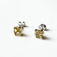 Raw Uncut Citrine Crystal 925 Silver Handmade Studs