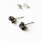 Iolite Raw Uncut Prong Setting Studs 925 Sterling Silver Earrings  