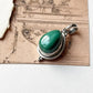 Malachite Pear Rawa 925 Sterling Silver Pendant