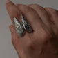 Angel Wings Adjustable 925 Sterling Silver Ring