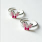 Pink Butterfly Enamel 925 Sterling Silver Toe Ring  