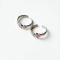 Handcrafted 925 silver star toe ring with pink and white stones